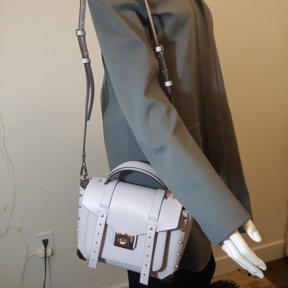 💲SOLD💲NWT MICHAEL KORS Manhattan Leather Satchel - Picture 7 of 12